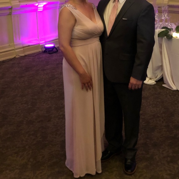 Adrianna Papell Pale Pink Bridesmaids Dress - Picture 8 of 8